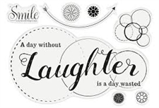 Crafters Companion Clear Stamp - Laugther